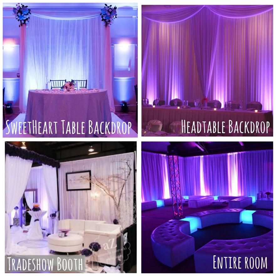 NIGHT SKY LIGHTING - BLISSLIGHT || FREE shipping nationwide with Rent My Wedding.  Easy DIY setup for all rentals.