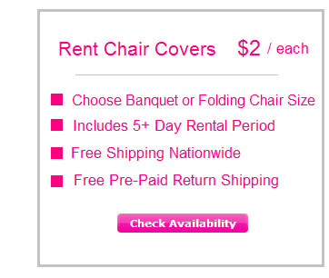 Kansas City Chair Cover Rentals With Free Shipping Both Ways To