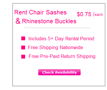 Rent Chair Sashes