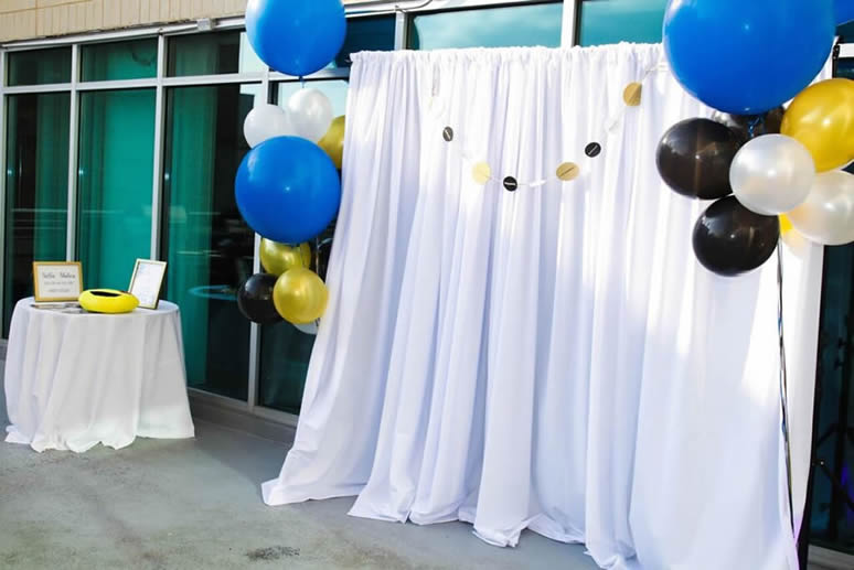 Backdrop in white