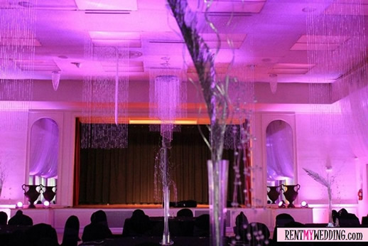 Purple uplighting rentals